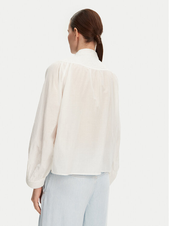 Munthe Munthe Blúz Frantz 251100525130 Ekru Loose Fit