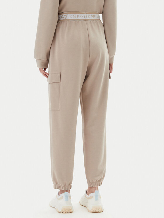 EA7 Emporio Armani EA7 Emporio Armani Spodnji del trenirke 7W000282 AF12501 U6155 Bež Loose Fit