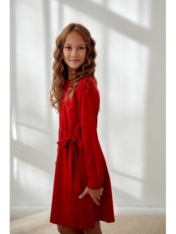 SLY SLY Sukienka 5W-07 Czerwony Comfortable Fit