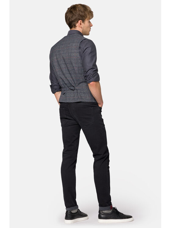 Lancerto Lancerto Kamizelka Burnley KA131223000008 Szary Slim Fit