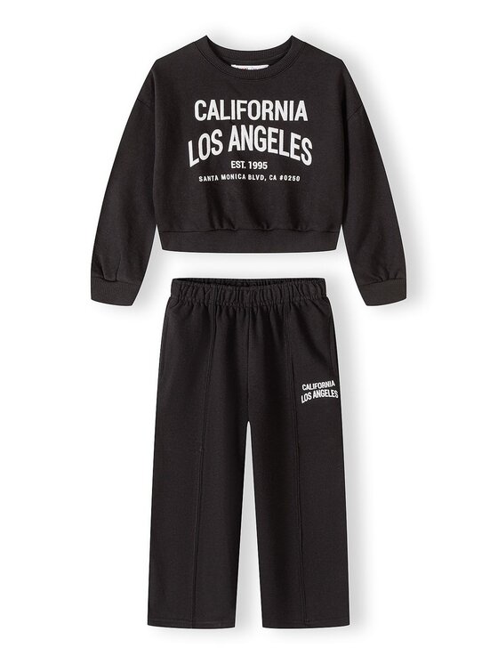 minoti minoti Zestaw 30FLEECE162 Czarny Regular Fit