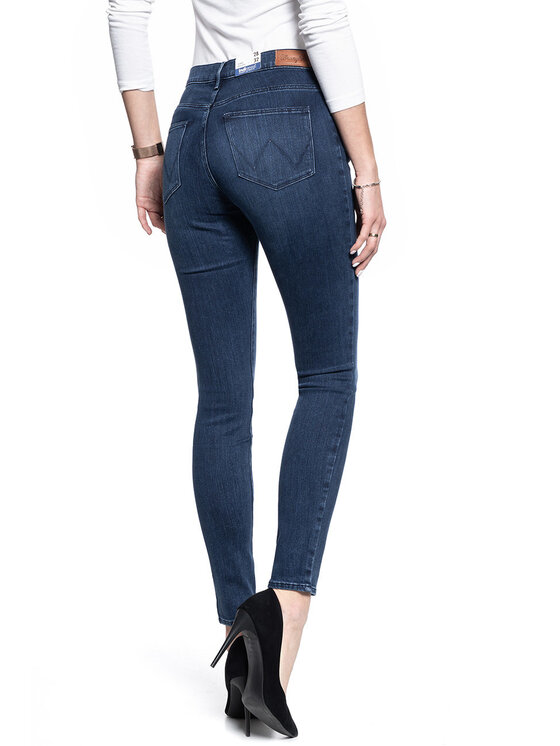 Wrangler Wrangler Jeans HIGH SKINNY Blu Skinny Fit