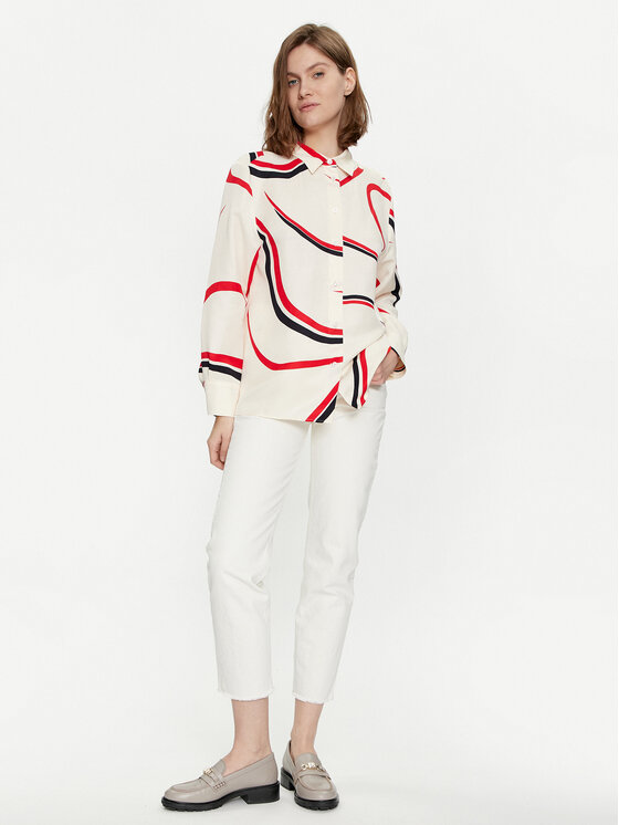 Tommy Hilfiger Tommy Hilfiger Πουκάμισο WW0WW41838 Μπεζ Relaxed Fit