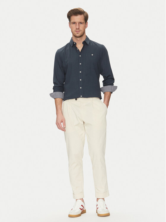 Blend Blend Koszula 20717859 Granatowy Regular Fit