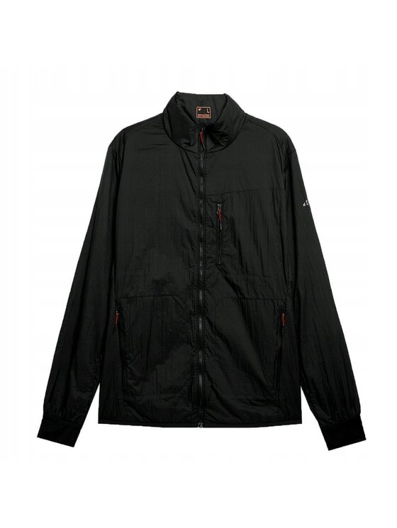 4F 4F Kurtka przeciwdeszczowa TDJAM054 Czarny Comfortable Fit