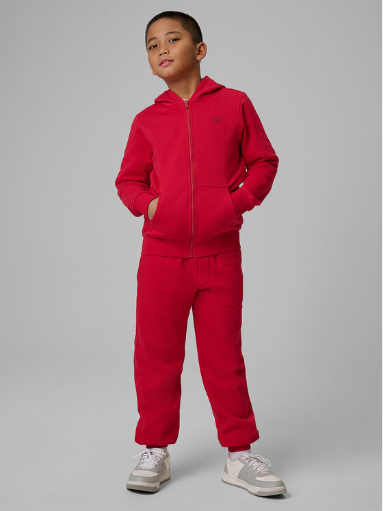 4F 4F Felpa 4FJRSS26TSWSM2749-62S Rosso Regular Fit
