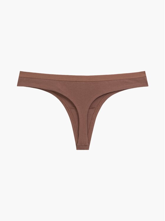 Atlantic Atlantic Stringi flat elastic Brązowy