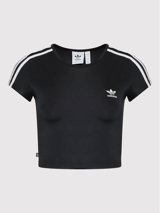 adidas adidas T-shirt adicolor Classics 3-Stripes HM4710 Crna Slim Fit