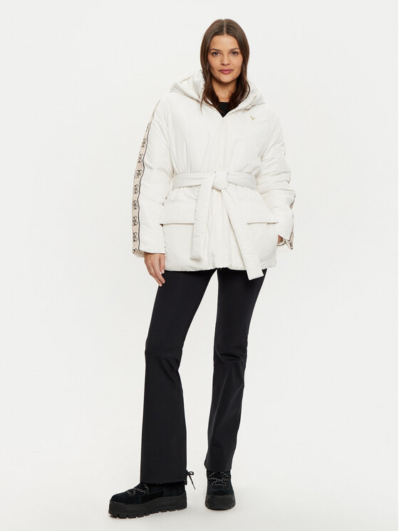 Guess Guess Übergangsjacke V4BL07 WGMX2 Écru Regular Fit