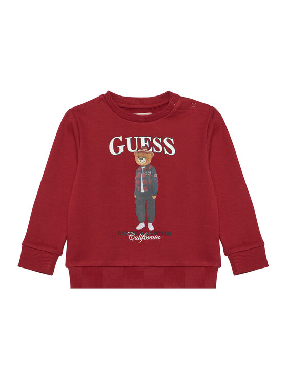 Guess Guess Суитшърт N6BQ03 K6112 Тъмночервен Regular Fit