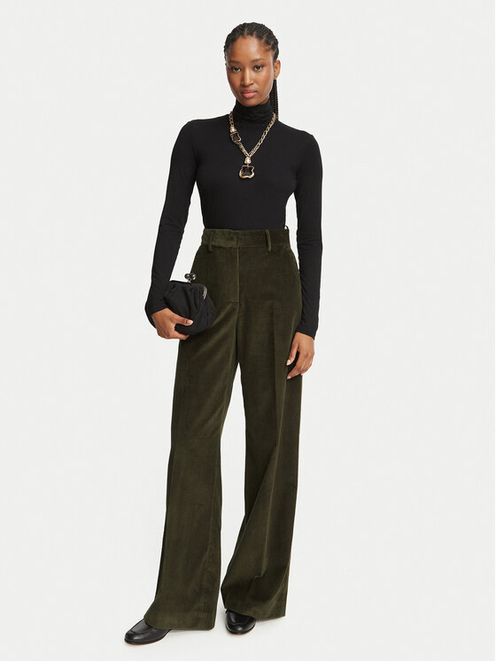 Weekend Max Mara Weekend Max Mara Spodnie materiałowe Tania 2625136012 Khaki Regular Fit
