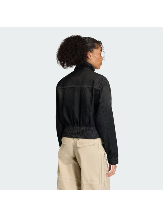 adidas adidas Džinsa jaka KD3918 Melns Regular Fit