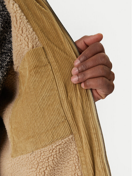 Quiksilver Quiksilver Преходно яке Dna Sherpa Harrington EQYJK04201 Бежов Regular Fit