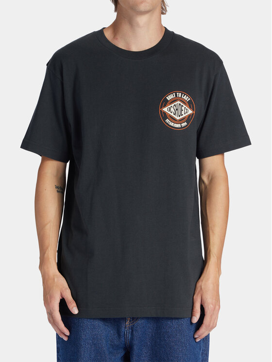 DC Shoes DC Shoes T-Shirt Built To Last Tees ADYZT05291 Czarny Regular Fit