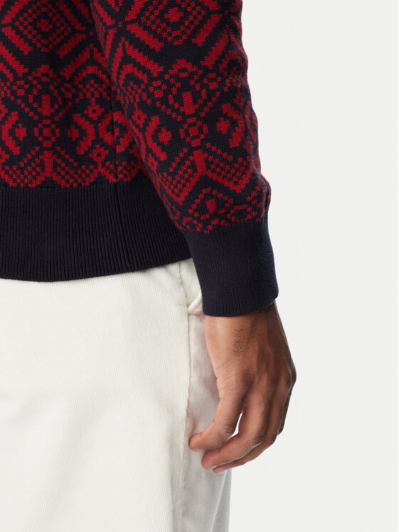 Tommy Hilfiger Tommy Hilfiger Пуловер Fairisle MW0MW44815 Бордо Regular Fit