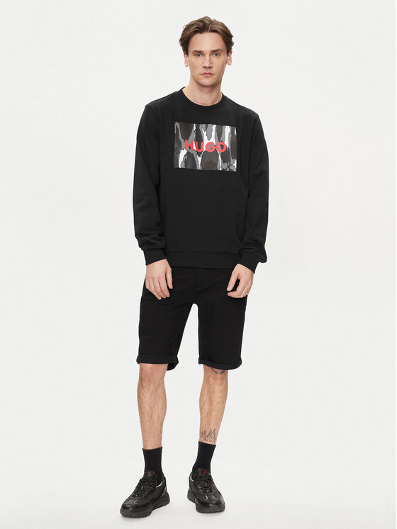 HUGO Hugo Джинсові шорти 634/S 50511279 Чорний Tapered Fit
