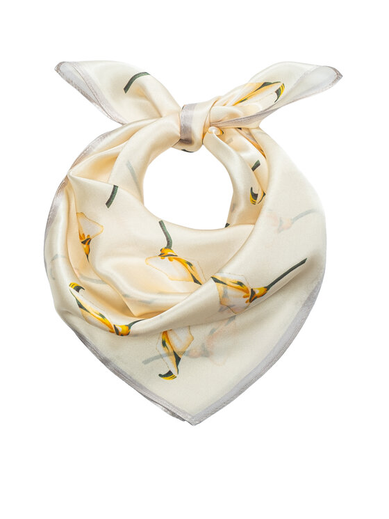 ALLORA BE UNIQUE Damska 'Apaszka ALLORA BE UNIQUE, Beżowa, silk