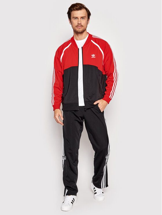 adidas adidas Pulóver Sst Blocked HC2076 Piros Regular Fit