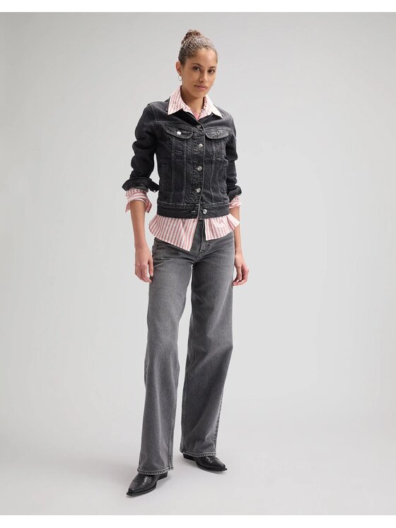 Lee Lee Jeansy RIDER LOOSE Szary Loose Fit