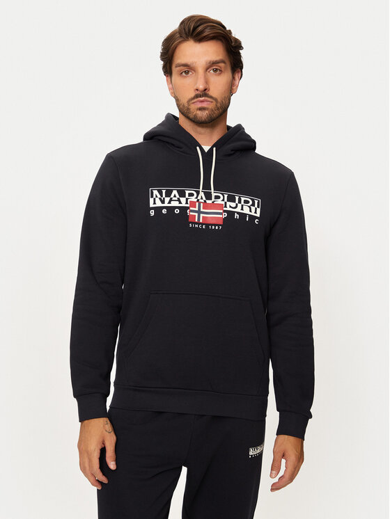 Napapijri Napapijri Μπλούζα B-Alymer NP0A4I1D Μαύρο Regular Fit