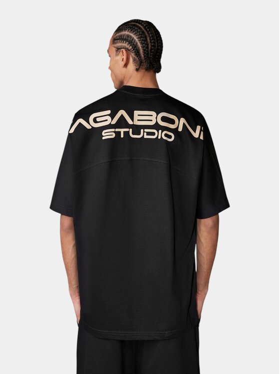 MADE BY SOCIETY MADE BY SOCIETY T-Shirt Tricou MANTLE - T17373 Czarny Basic Fit