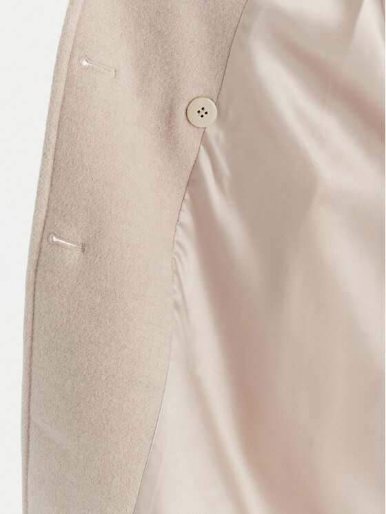 Marella Marella Cappotto di lana Balcone 2523016112 Beige Regular Fit