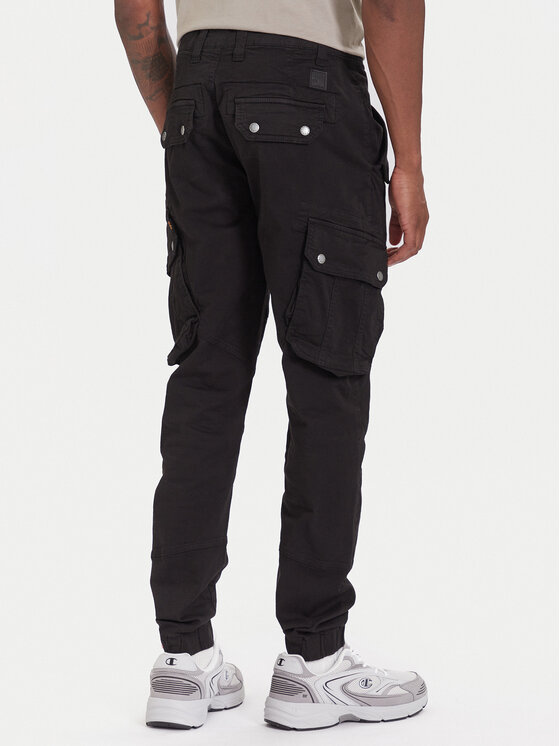Alpha Industries Alpha Industries Kalhoty z materiálu Combat 126215 Černá Slim Fit