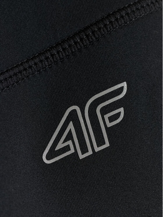 4F 4F Legginsy SPORT OFFICE Czarny Slim Fit