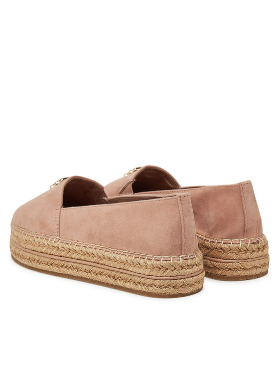 Tommy Hilfiger Tommy Hilfiger Espadrillid Suede Platform Espadrille FW0FW08586 Beež