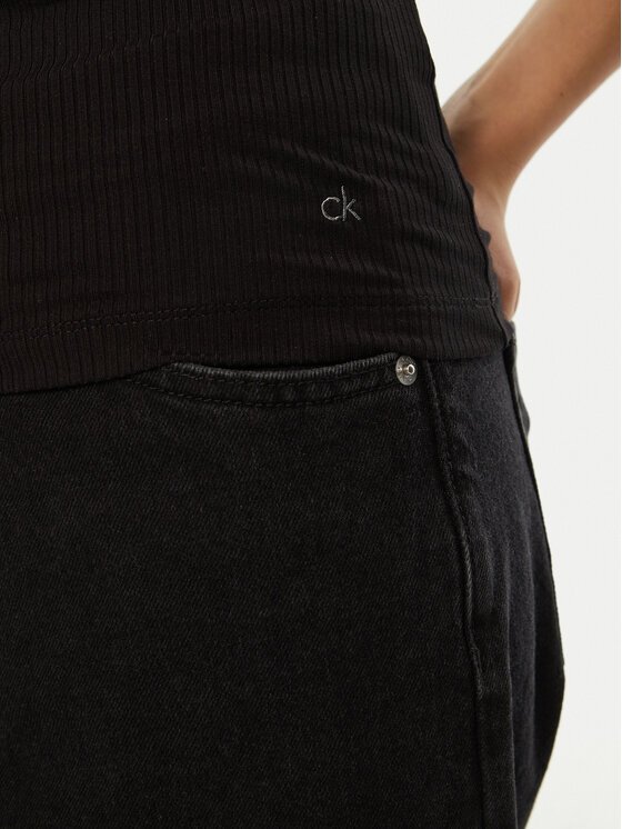 Calvin Klein Calvin Klein Топ K20K208054 Чорний Slim Fit