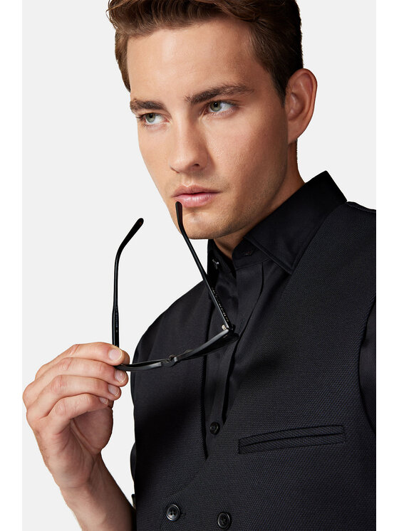 Lancerto Lancerto Kamizelka Hawick KA131223000004 Czarny Slim Fit