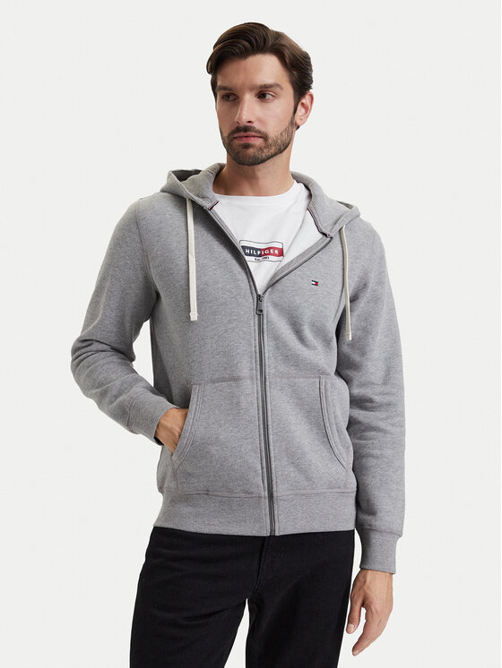 Tommy Hilfiger Tommy Hilfiger Pulóver Essential MW0MW44931 Szürke Regular Fit