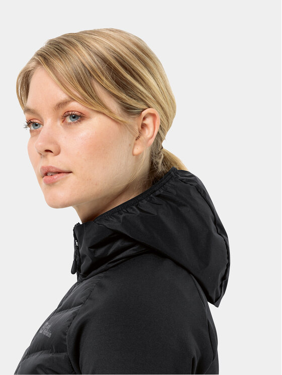 Jack Wolfskin Jack Wolfskin Outdoor kabát Tasman Down Hybrid 1711331 Fekete Regular Fit