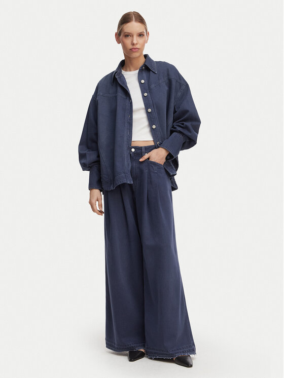 BOSS BOSS Jeans Slouchy 50552533 Blu scuro Wide Leg