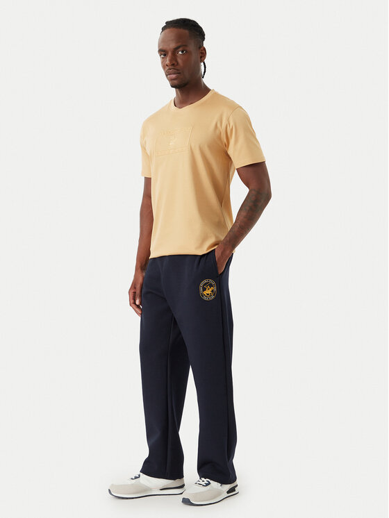 Beverly Hills Polo Club Beverly Hills Polo Club Majica P-FW26M-TS1536 Bež Regular Fit