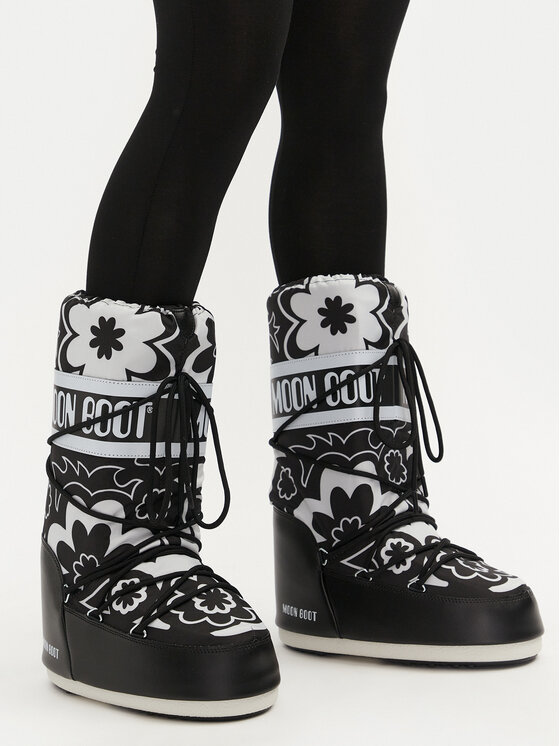 Moon Boot Moon Boot Sněhule Mb Icon Flower 80D1402940 Černá