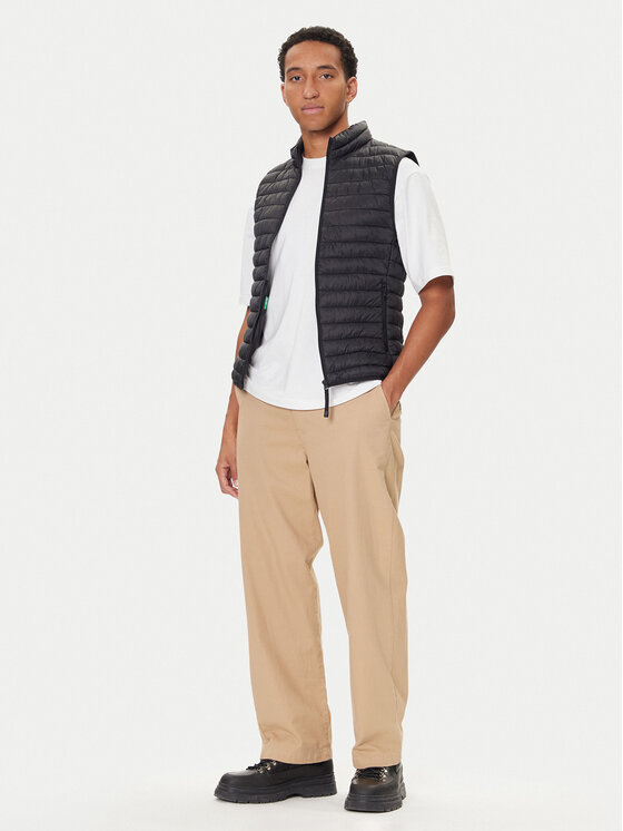 United Colors Of Benetton United Colors Of Benetton Prsluk 2TWDUJ00P Crna Regular Fit