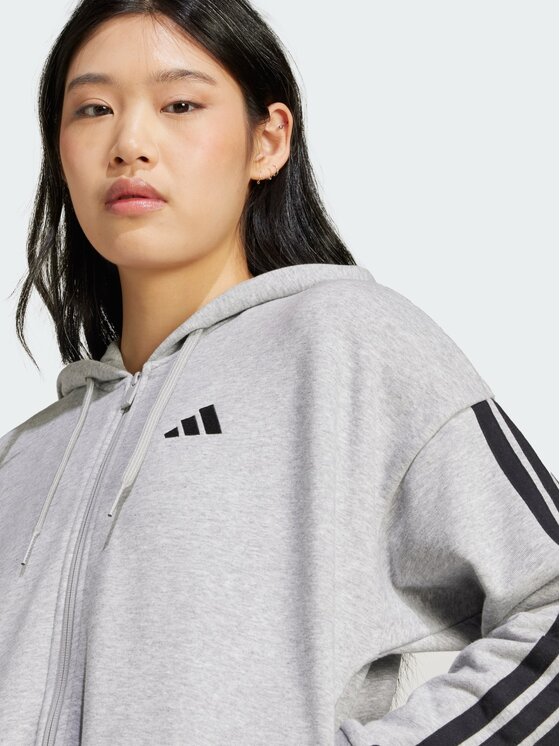 adidas adidas Bluza French Terry Szary Regular Fit