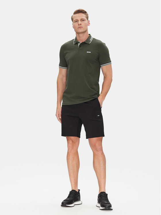 BOSS BOSS Polo majica Paul 50506193 Zelena Slim Fit