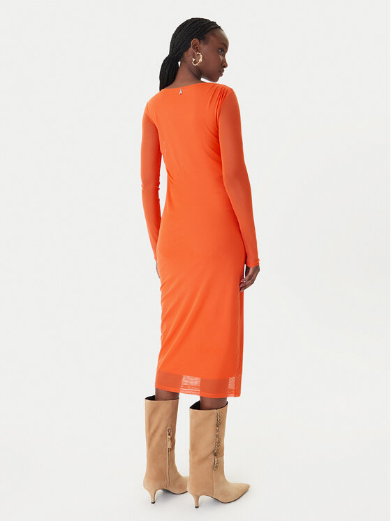 Patrizia Pepe Patrizia Pepe Cocktail obleka 8A1604/J376-R877 Oranžna Regular Fit
