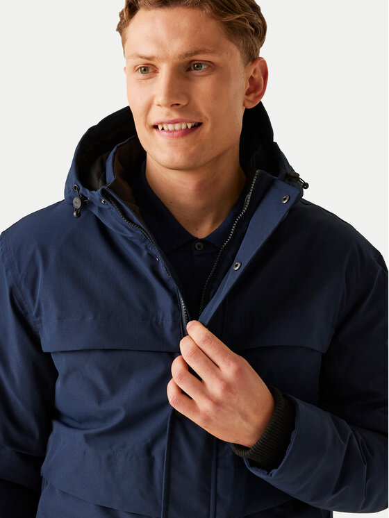 Regatta Regatta Kurtka przeciwdeszczowa Ronin II RMP383 Granatowy Regular Fit