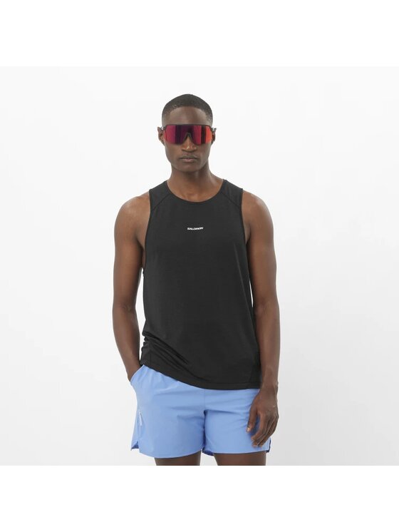 Salomon Salomon Koszulka techniczna SHAKEout CORE TANK M Czarny Regular Fit