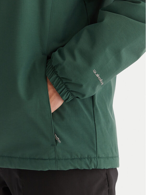 Quiksilver Quiksilver Демісезонна куртка Overcast 3K EQYJK04202 Зелений Regular Fit