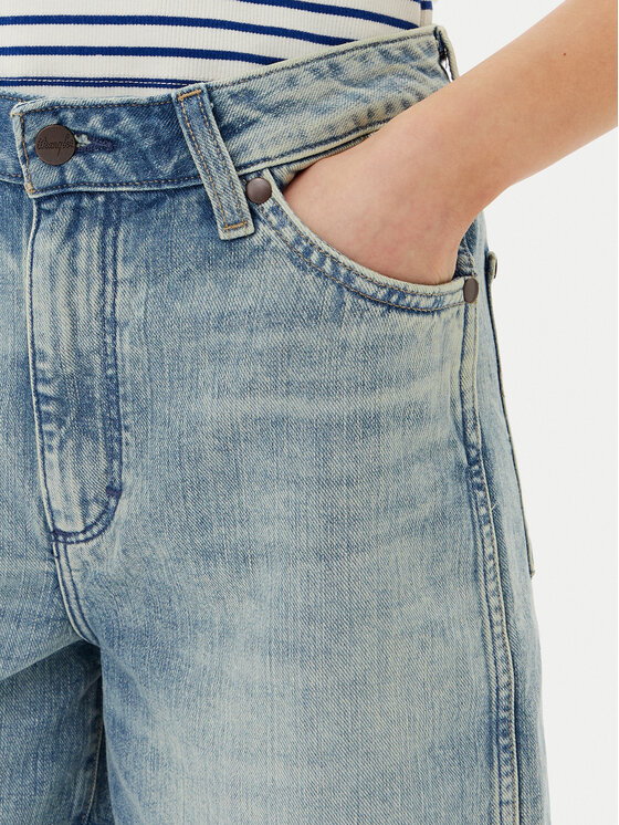 Wrangler Wrangler Szorty jeansowe Jort 112362710 Niebieski Relaxed Fit