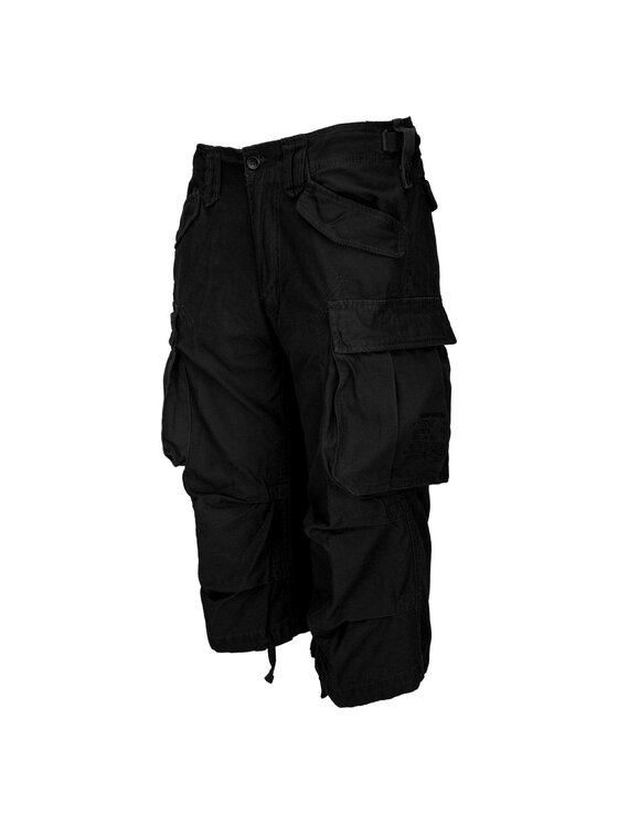 Brandit Brandit Szorty materiałowe 2003.2.L Czarny Regular Fit