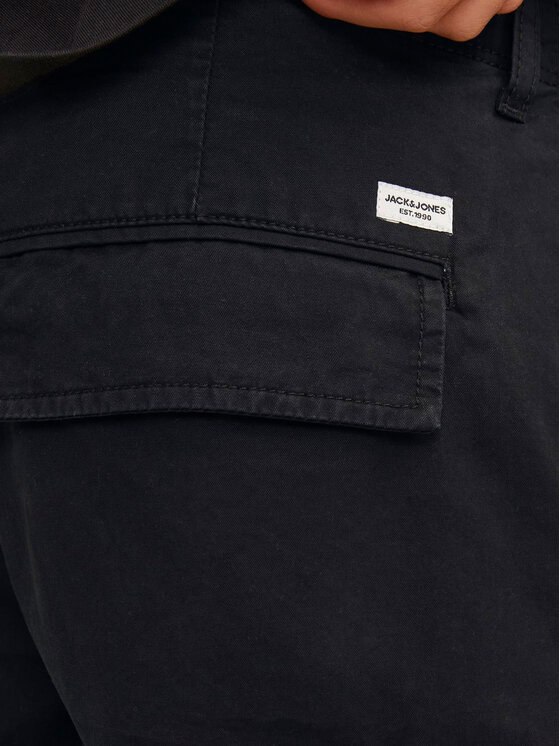 Jack & Jones Jack & Jones Szorty materiałowe Jpstcole 12253222 Czarny Loose Fit