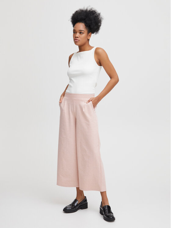ICHI ICHI Pantaloni culotte 20116301 Rosa Relaxed Fit