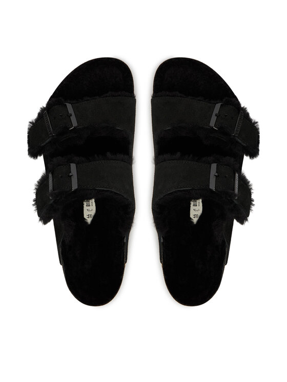 Birkenstock Birkenstock Iešļūcenes Arizona Shearling 752661 Melns