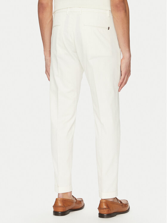 Liu Jo Liu Jo Штани з тканини QA5240 T8587 Écru Regular Fit
