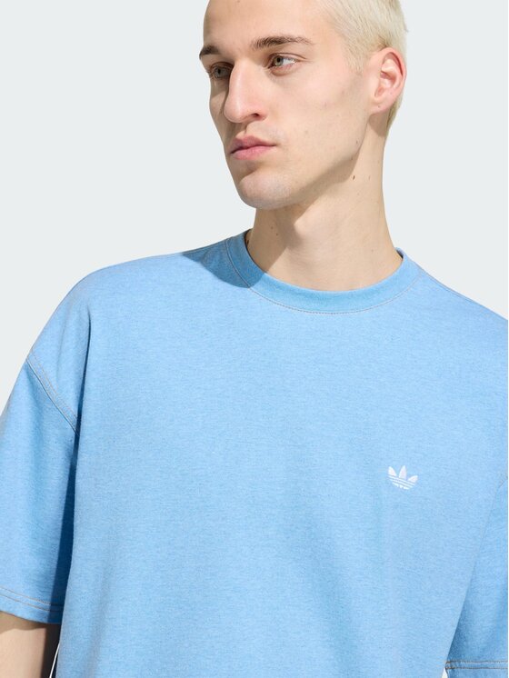 adidas adidas T-Shirt 165104 Niebieski jasny Loose Fit